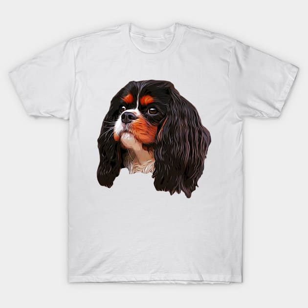 Cavalier King Charles Spaniel T-Shirt by Elarex